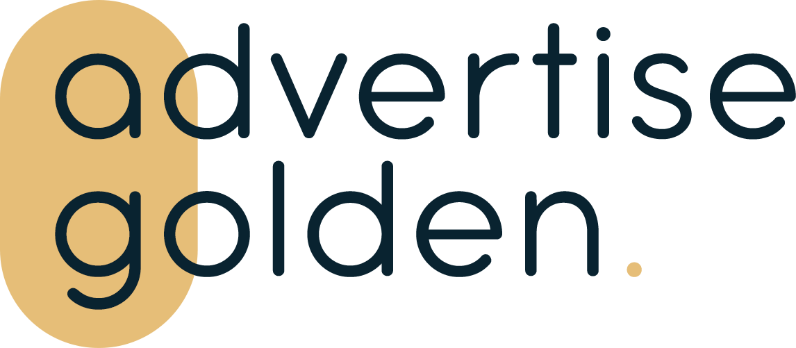 advertise golden logo